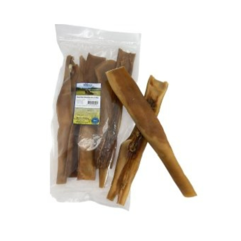 Whesco Deluxe Oksehovedhud 30 cm 500 g – ekstra hård tyggetid til stærke hunde