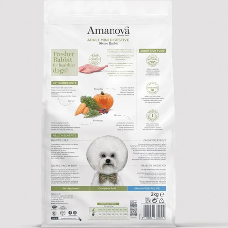 Amanova Small Adult Kanin – skånsomt fuldfoder til små hunde