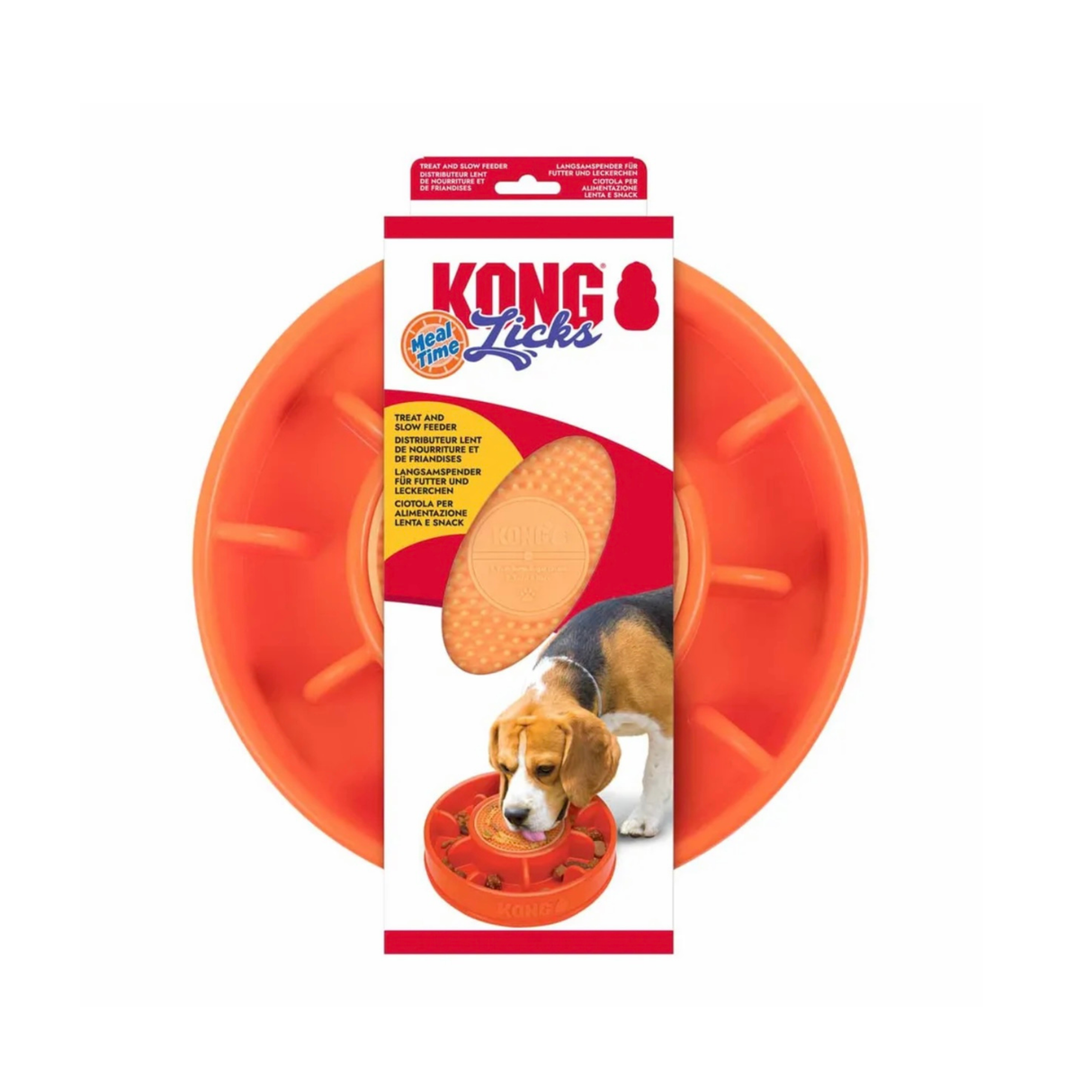 KONG Licks Mealtime – slow feeder og slikkemåtte i én