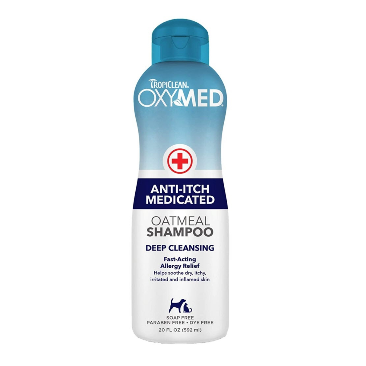 Tropiclean Oxy-Med Medicated Anti-Itch Shampoo – lindrer kløe og irriteret hud naturligt