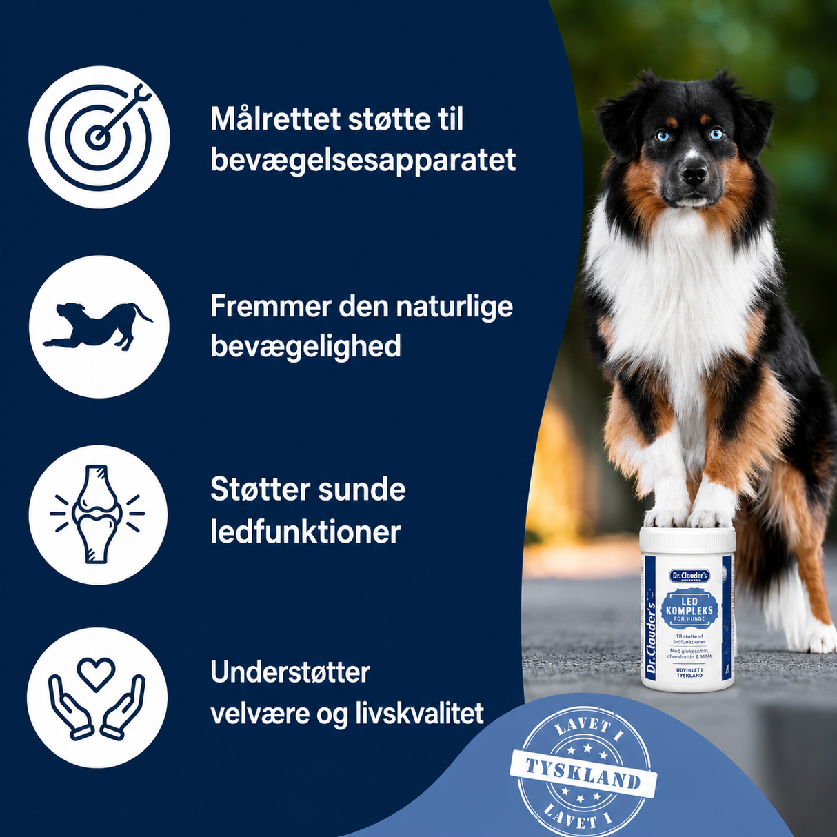 Dr. Clauder’s Joint Support Powder 500 g – ledtilskud til hund