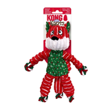 KONG Holiday Floppy Knots Fox – julelegetøj med reb & pivelyd
