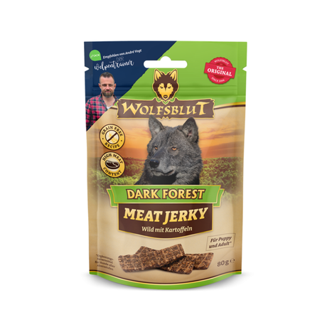 Wolfsblut Meat Jerky – vildt & fjerkræ i naturlige proteinrige godbidder