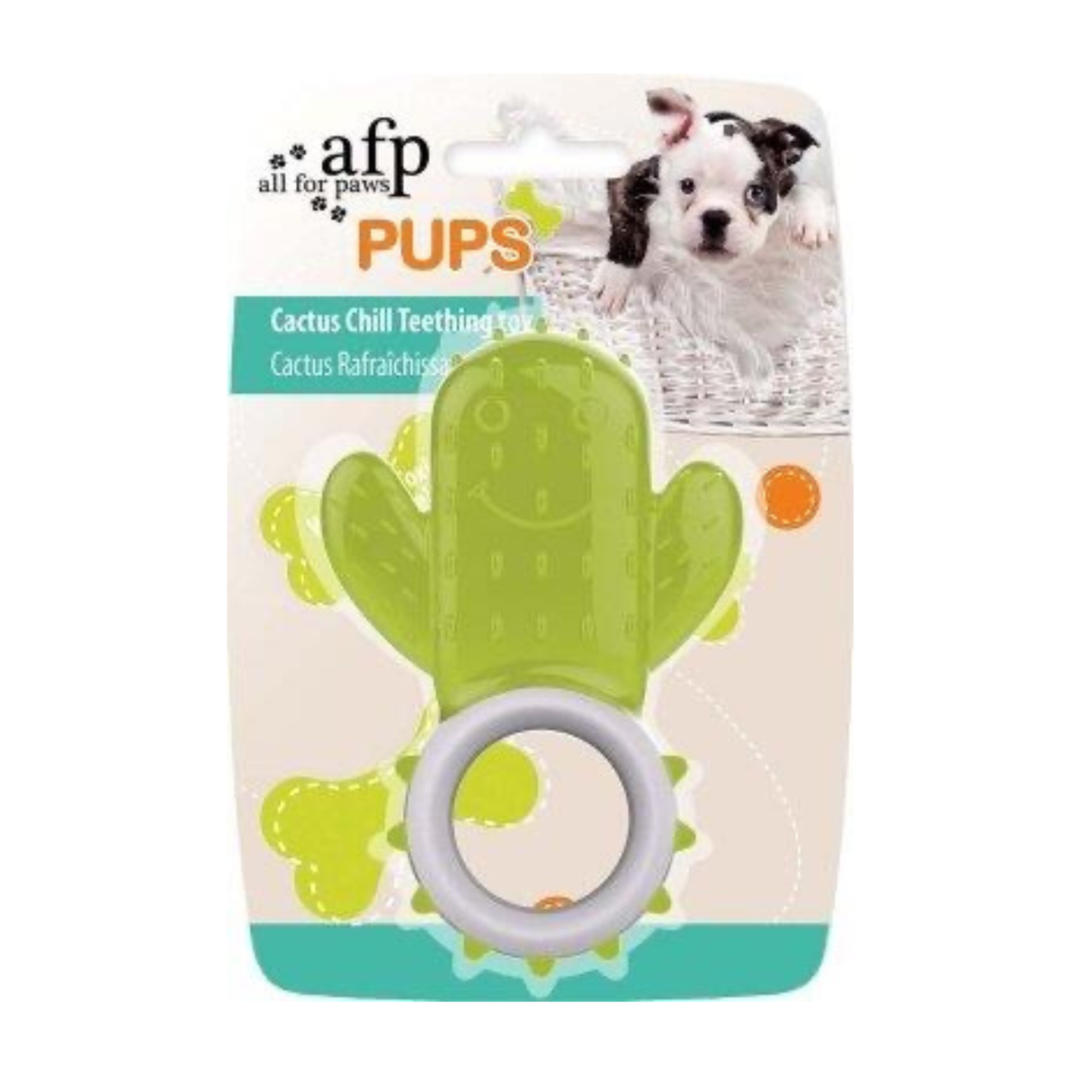 AFP Pups Cactus Chill Teething Toy – kølende bidelegetøj til hvalpe