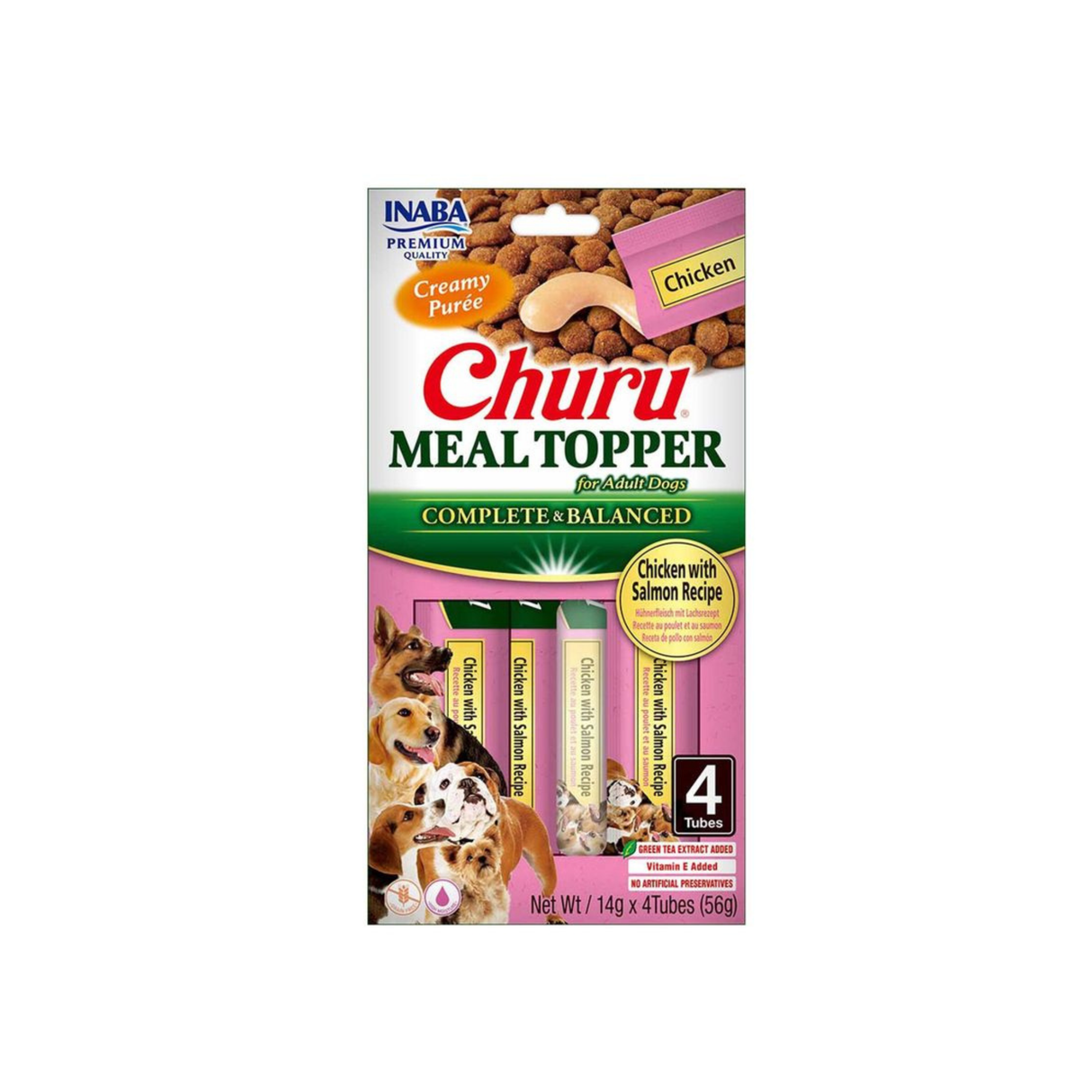 Churu Dog Meal Topper – kylling/græskar eller kylling/laks – lækker fodertopping til hunde