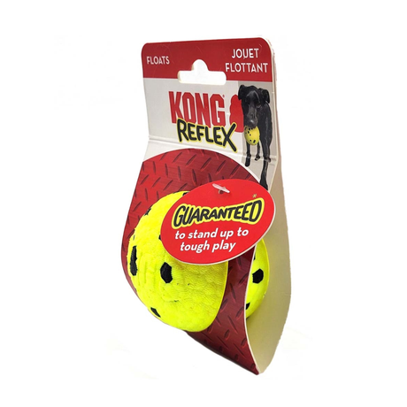 KONG Reflex Ball – slidstærk og fleksibel bold til aktiv leg