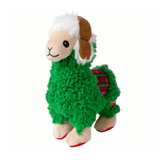 KONG Holiday Sherps Llama – Blød jule-llama med squeaker (M – 21 cm)