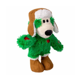 KONG Holiday Wild Knots Bear – Julebjørn med reb-skelet (S/M – 18 cm)