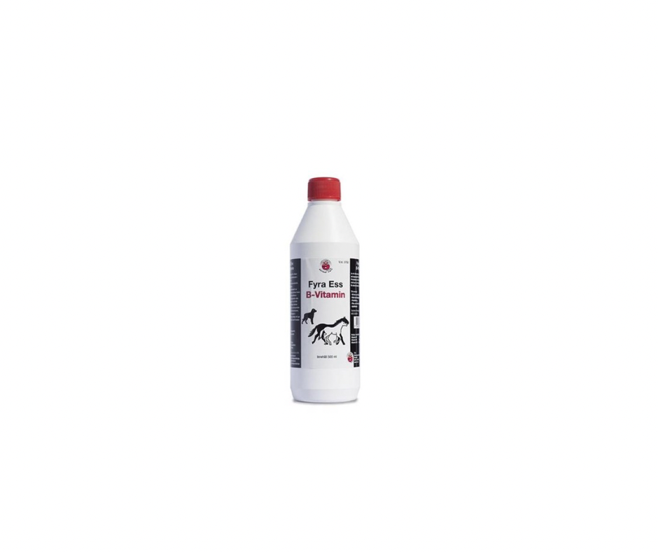 Fyra Ess B-Vitamin – Velsmagende B-vitamintilskud til hunde og heste 500 ml