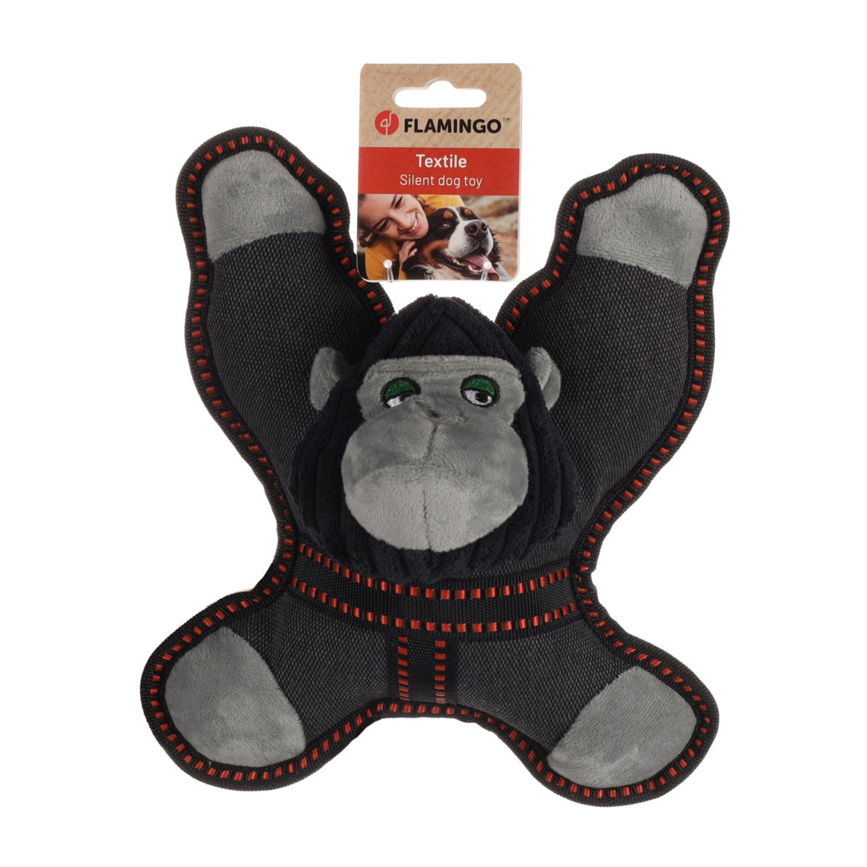 DT Cris Gorilla Grey – Robust og sjov plysfigur til timevis af leg (21,5×14×25 cm)