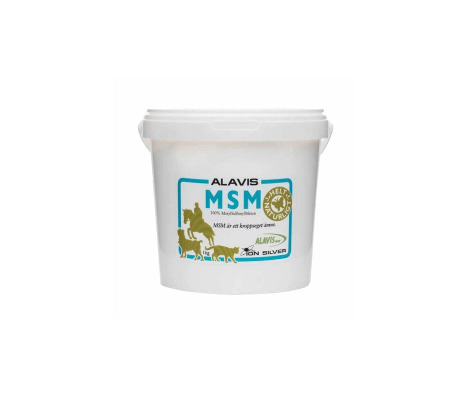 MSM 1 kg – 100 % rent organisk svovl til hunde, katte og heste