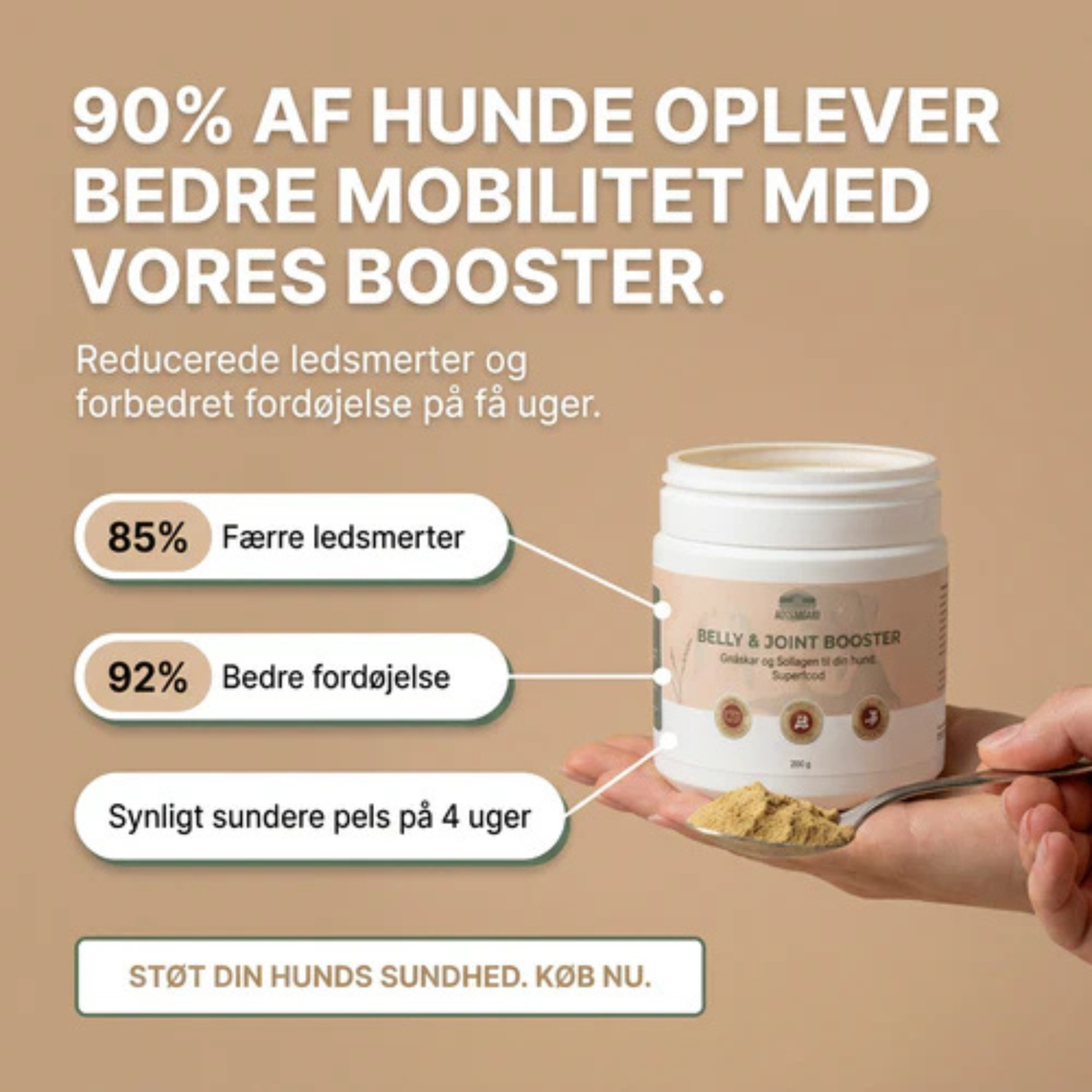 Avlskovgaard Belly & Joint Booster – naturlig støtte til fordøjelsen