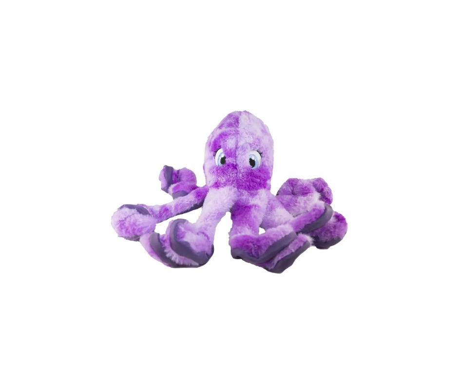 KONG SoftSeas Octopus L – Blød og sjov aktivitetsbamse til hunde