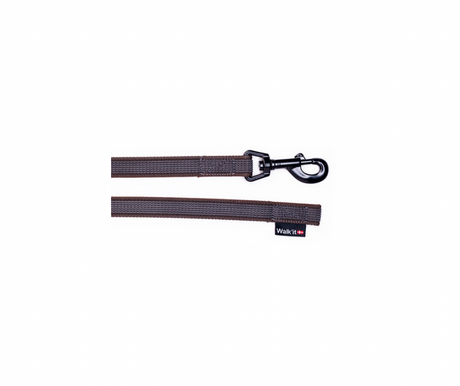 Walk'it hundesnor Anti-slip Sporline Sort – Sikker og skridsikker line (S / M / L)
