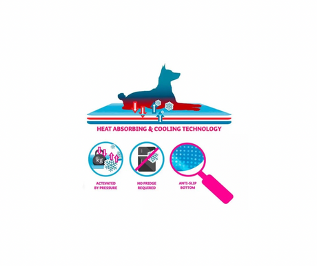 CoolPets Premium Solid Gel Coolmat – Kølemåtte med citronella og eukalyptus