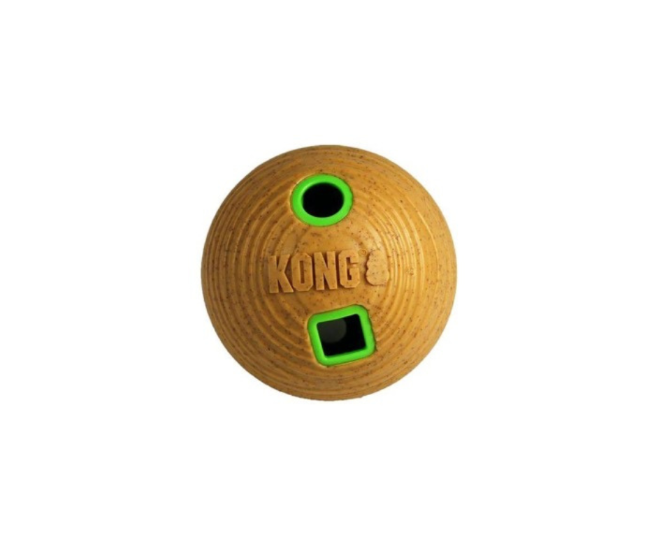 KONG Bamboo Feeder – Aktiverende Foderdispenser i Bold- & Håndvægtform