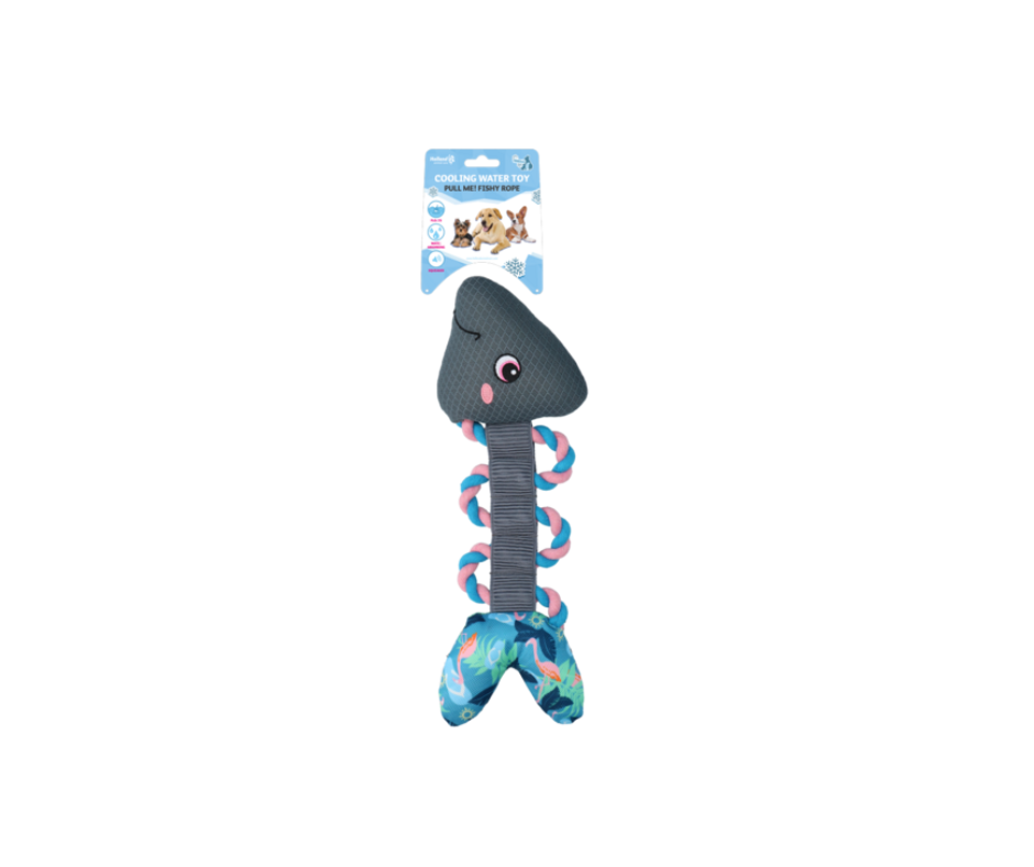 CoolPets Pull Me! Fishy Rope – Sjov og kølende leg til vandhunde (mix design)