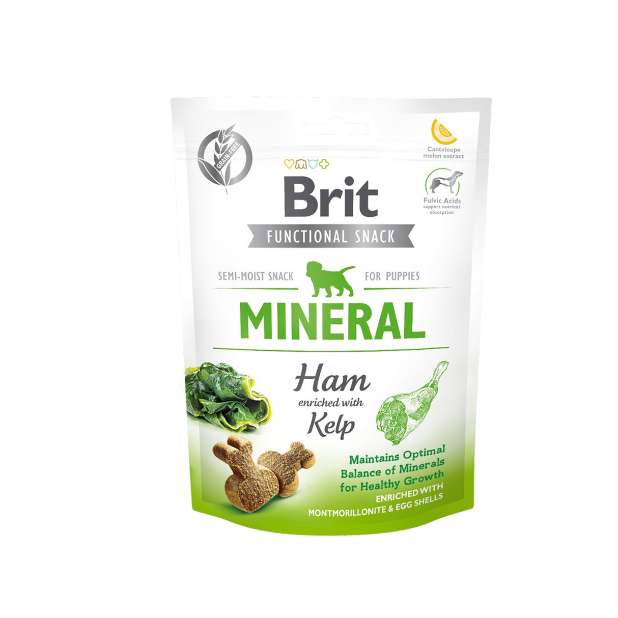 Brit Care Functional Snack Growth & Minerals – Skinke med Kelp (150 g)