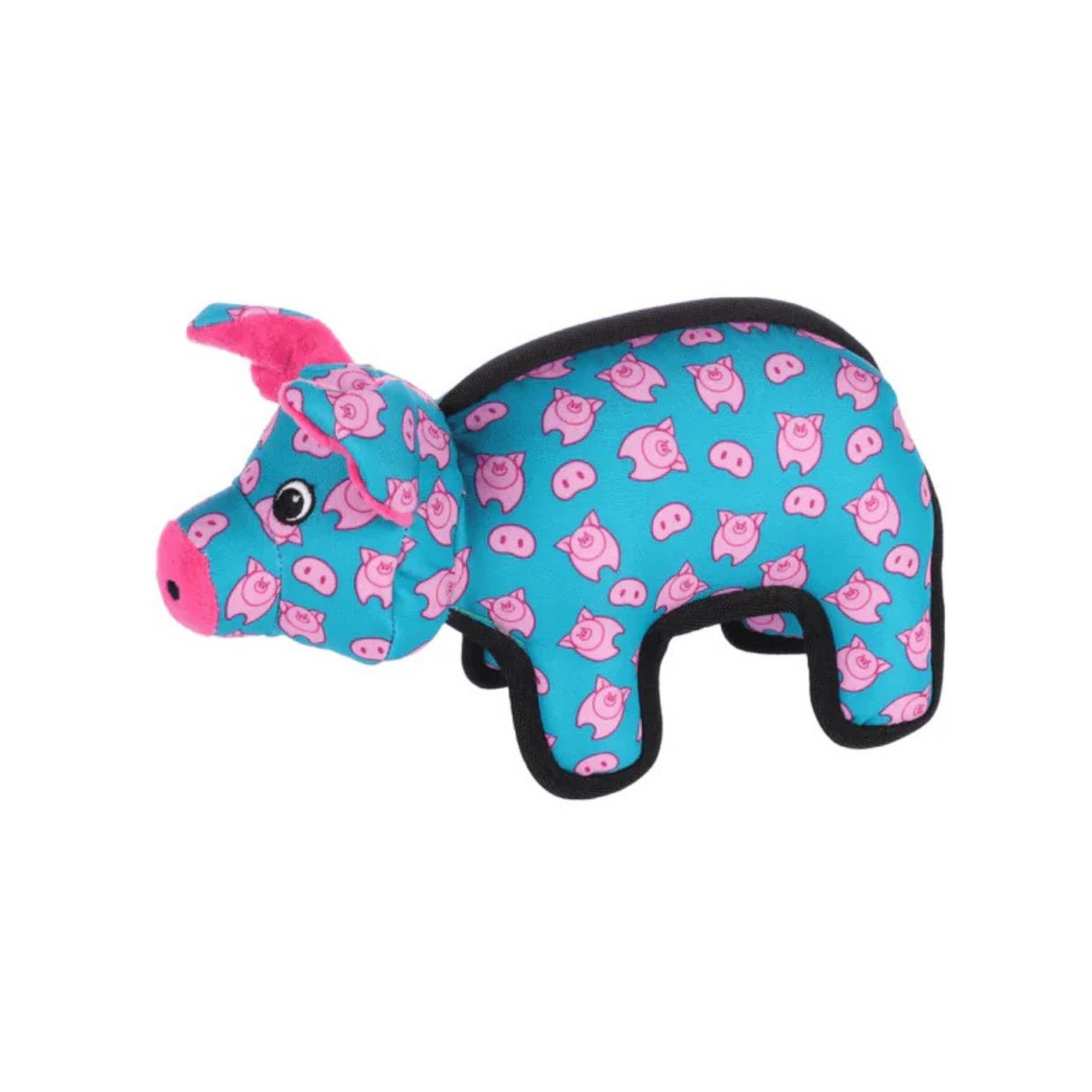 DT STRONG STUFF Piglet Blue – Slidstærkt hundelegetøj med piv (29 cm)