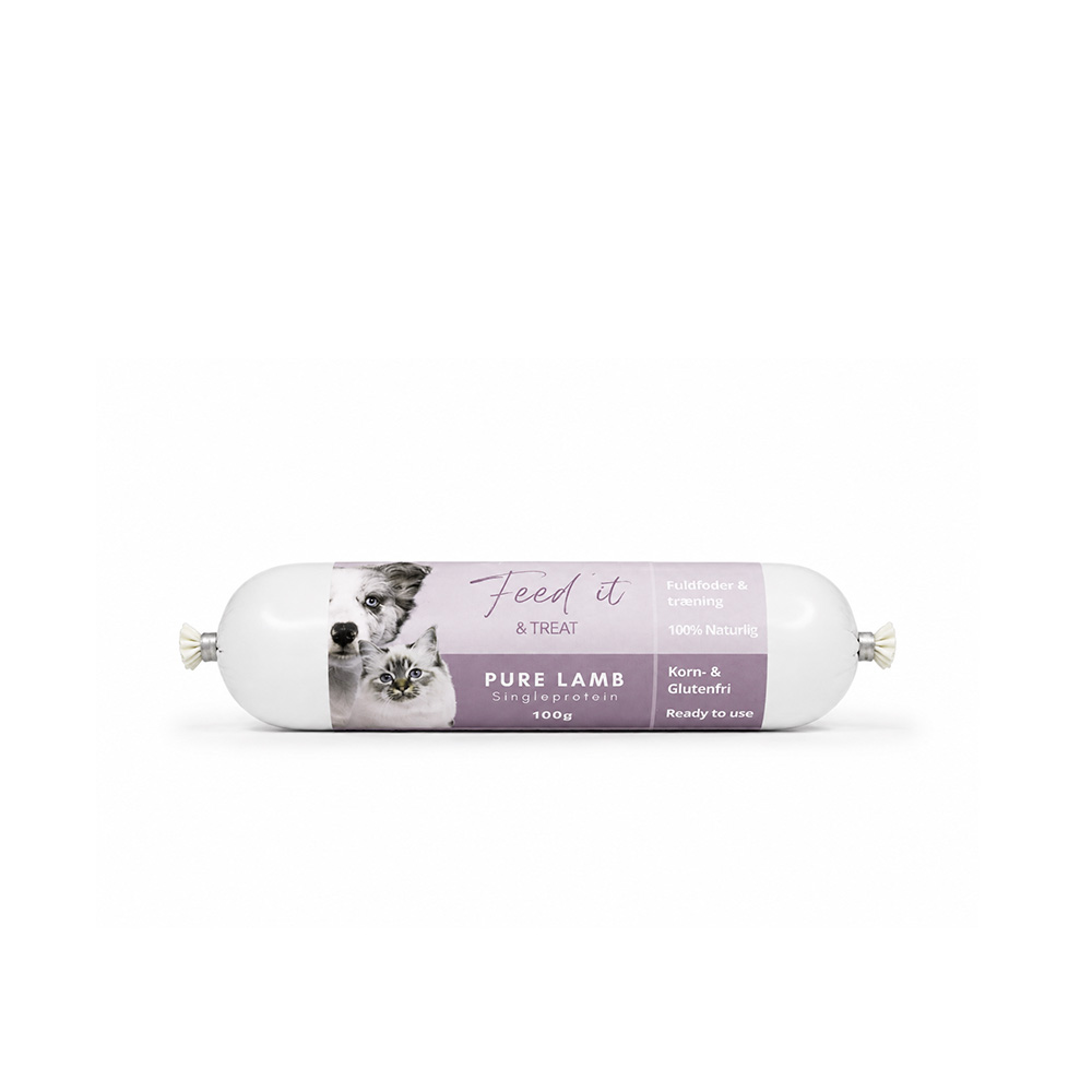 Feed'it & Treat Pure 100 g – 92 % kød | Vælg mellem 7 proteinkilder