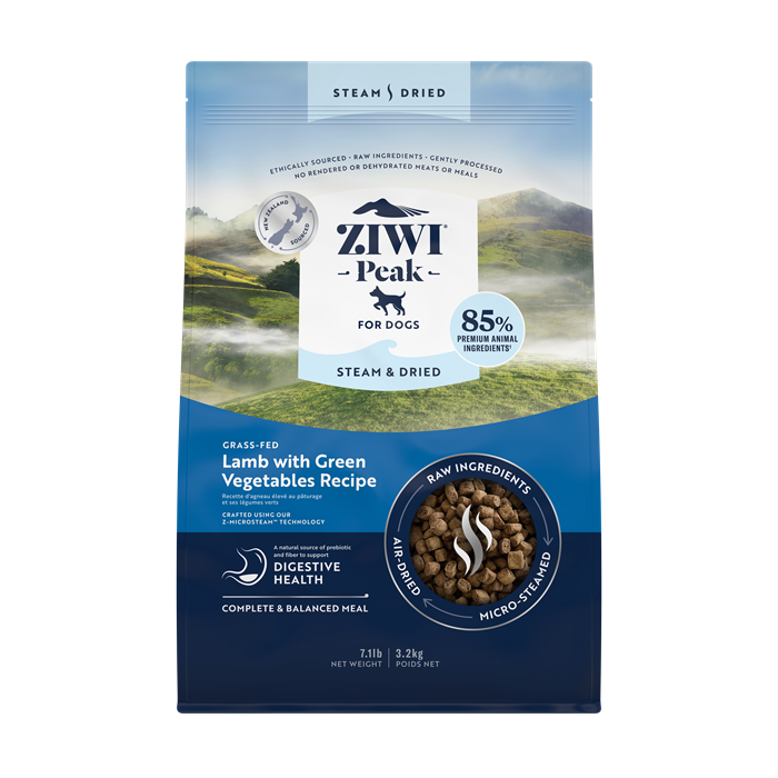 ZIWI Peak Steam & Dried – rå ernæring gjort nemt | Lam, Kylling & Okse