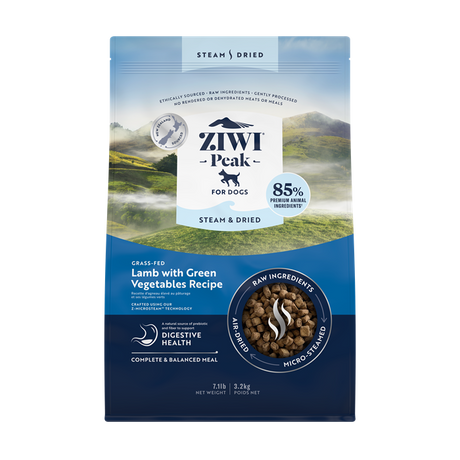 ZIWI Peak Steam & Dried – rå ernæring gjort nemt | Lam, Kylling & Okse