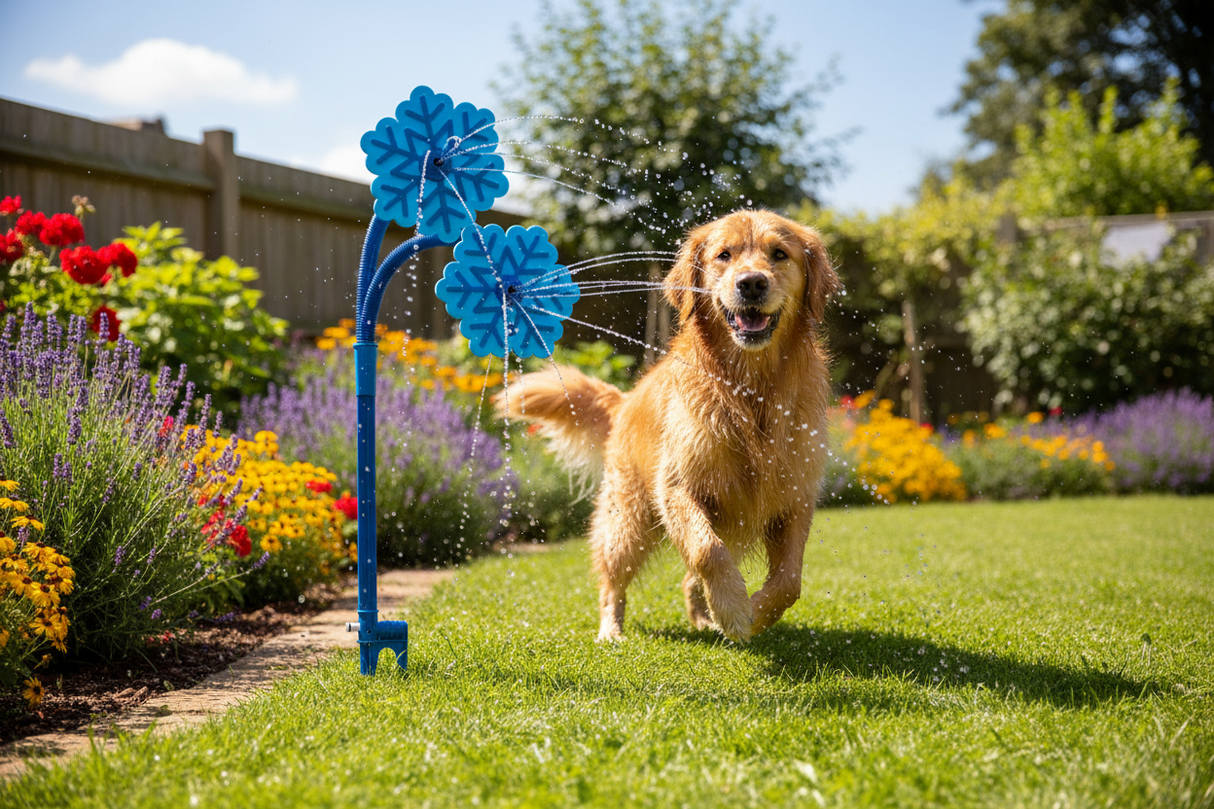 CoolPets Ice Flower Sprinkler lifestyle
