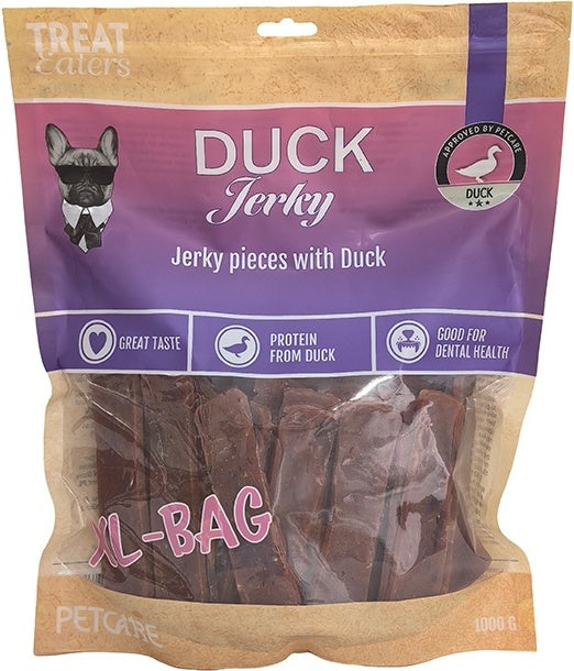Treateaters Duck Jerky 1 kg – Smagfulde strimler med and