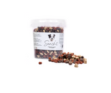 Snack'it Semi-Moist Mini Hearts Mix 500 g – Smagfuld og Blød Snack til Hunde