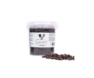 Snack'it Semi-Moist Mini Bones 500 g – små bløde træningsgodbidder | 4 smagsvarianter