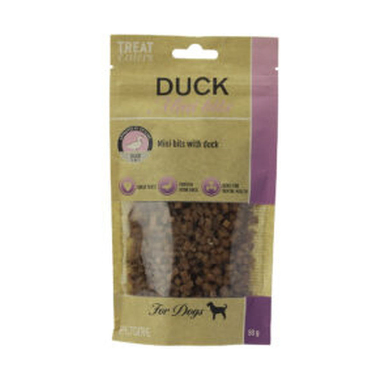 Treateaters Mini Bits Duck – små godbidder med and 80 g