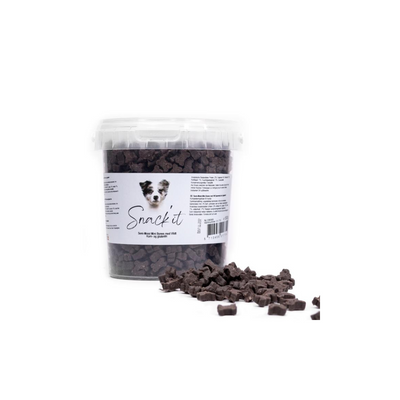 Snack’it Semi-Moist Mini Bones 500 g – Vildt, And, Kanin, Kylling & Struds